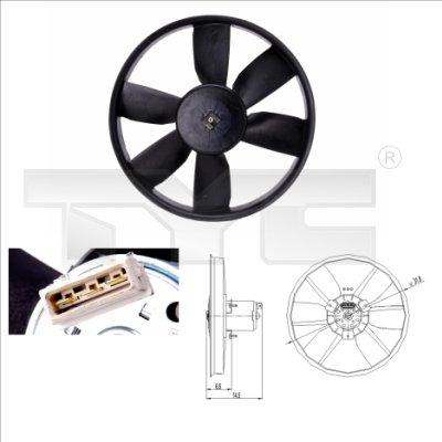 TYC 837-0009 - Fan, radiator autospares.lv