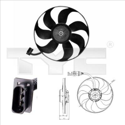TYC 837-0004 - Fan, radiator autospares.lv