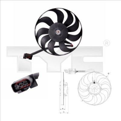 TYC 837-0005 - Fan, radiator autospares.lv