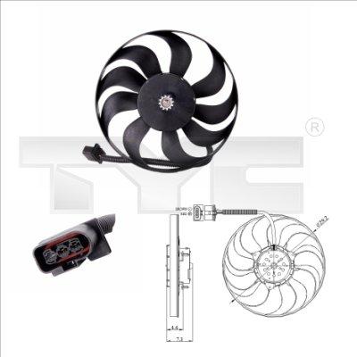 TYC 837-0006 - Fan, radiator autospares.lv