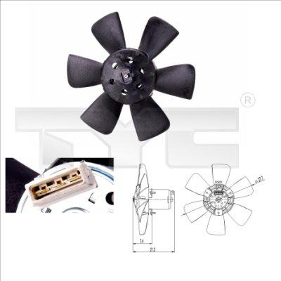 TYC 837-0008 - Fan, radiator autospares.lv