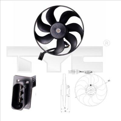 TYC 837-0002 - Fan, radiator autospares.lv