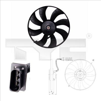TYC 837-0021 - Fan, radiator autospares.lv