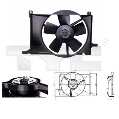 TYC 825-0002 - Fan, radiator autospares.lv