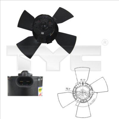 TYC 825-0015 - Fan, radiator autospares.lv