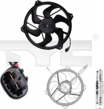 TYC 826-0006 - Fan, radiator autospares.lv