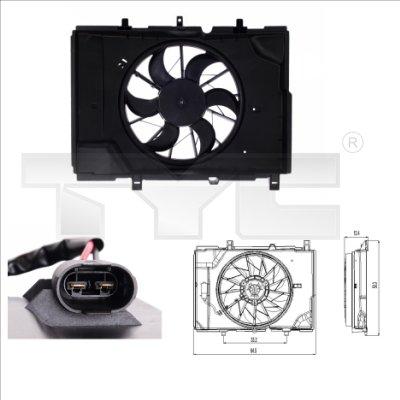 TYC 821-0001 - Fan, radiator autospares.lv