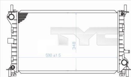 TYC 710-0040 - Radiator, engine cooling autospares.lv