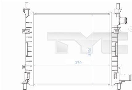 TYC 710-0043 - Radiator, engine cooling autospares.lv