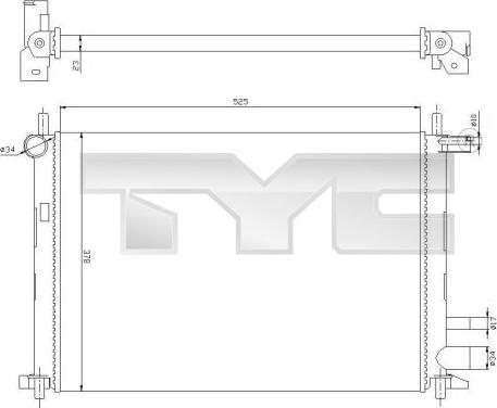 TYC 710-0054 - Radiator, engine cooling autospares.lv