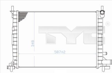 TYC 710-0051 - Radiator, engine cooling autospares.lv