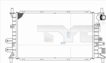 TYC 710-0033 - Radiator, engine cooling autospares.lv