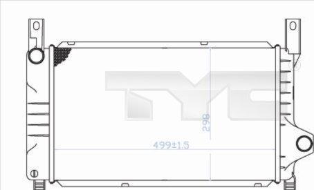 TYC 710-0028 - Radiator, engine cooling autospares.lv