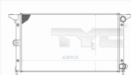 TYC 737-0043 - Radiator, engine cooling autospares.lv