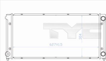 TYC 737-0034 - Radiator, engine cooling autospares.lv