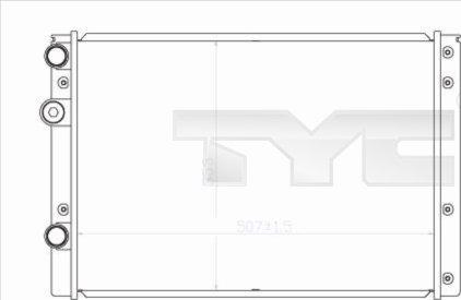 TYC 737-0038 - Radiator, engine cooling autospares.lv