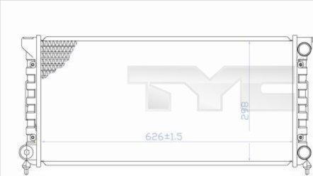 TYC 737-0033 - Radiator, engine cooling autospares.lv