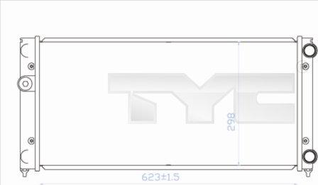 TYC 737-0028 - Radiator, engine cooling autospares.lv