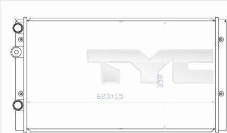 TYC 737-0023 - Radiator, engine cooling autospares.lv