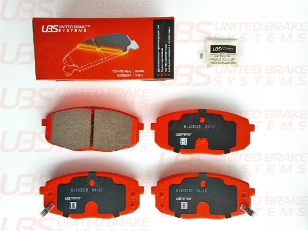 UBS B1103015 - Brake Pad Set, disc brake autospares.lv