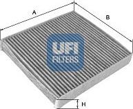 UFI 54.165.00 - Filter, interior air autospares.lv