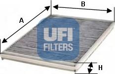 UFI 54.116.00 - Filter, interior air autospares.lv