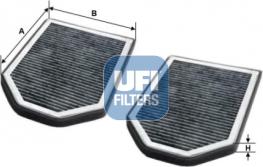 UFI 54.110.00 - Filter, interior air autospares.lv