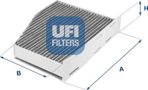 UFI 54.124.00 - Filter, interior air autospares.lv