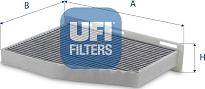 UFI 54.376.00 - Filter, interior air autospares.lv