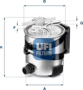 UFI 55.418.00 - Fuel filter autospares.lv