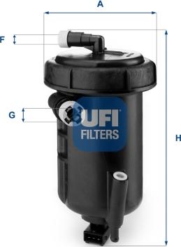 UFI 55.147.00 - Fuel filter autospares.lv