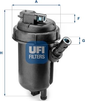 UFI 55.152.00 - Fuel filter autospares.lv