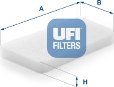 UFI 53.460.00 - Filter, interior air autospares.lv