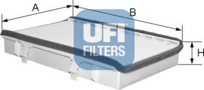 UFI 53.071.00 - Filter, interior air autospares.lv