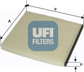 UFI 53.053.00 - Filter, interior air autospares.lv