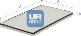 UFI 53.001.00 - Filter, interior air autospares.lv
