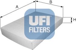 UFI 53.019.00 - Filter, interior air autospares.lv