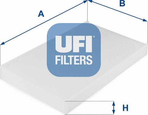 UFI 53.038.00 - Filter, interior air autospares.lv