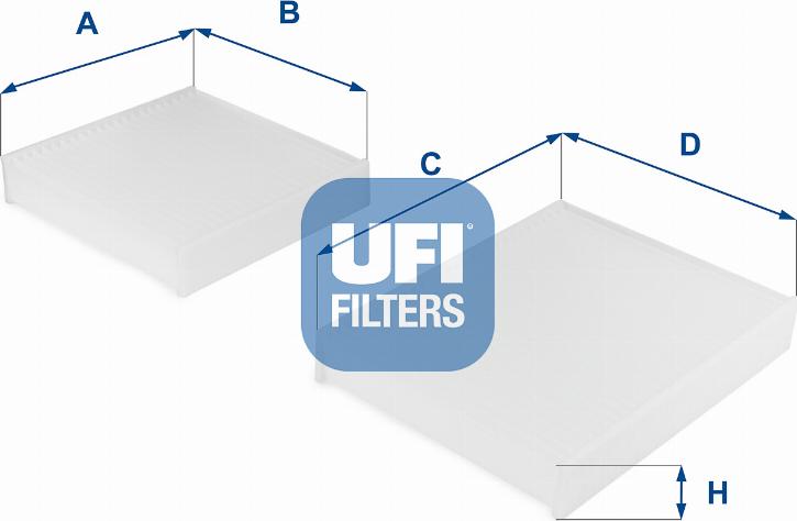 UFI 53.143.00 - Filter, interior air autospares.lv
