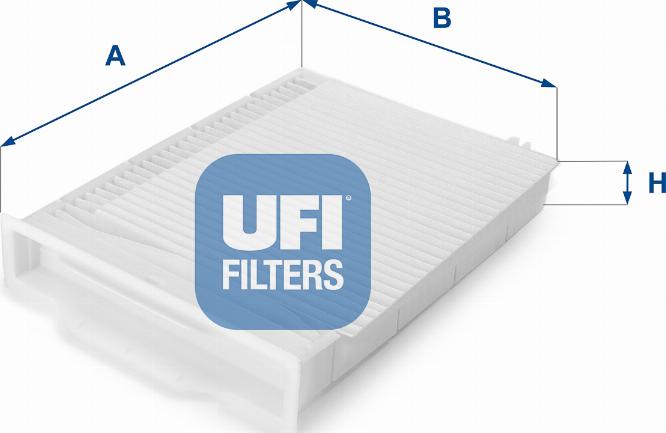 UFI 53.107.00 - Filter, interior air autospares.lv