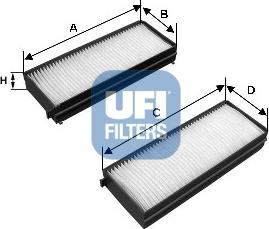 UFI 53.121.00 - Filter, interior air autospares.lv