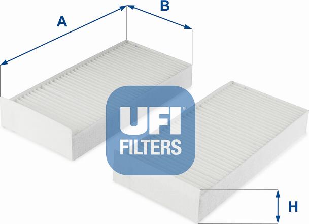 UFI 53.332.00 - Filter, interior air autospares.lv
