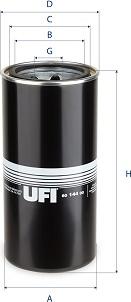 UFI 80.144.00 - Filter, operating hydraulics autospares.lv