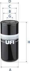 UFI 82.131.00 - Filter, operating hydraulics autospares.lv