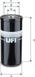 UFI 87.012.00 - Filter, operating hydraulics autospares.lv