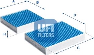 UFI 34.164.00 - Filter, interior air autospares.lv