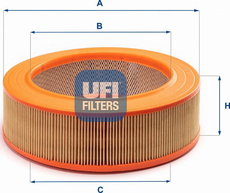 UFI 30.843.01 - Air Filter, engine autospares.lv