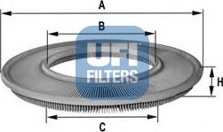 UFI 30.847.00 - Air Filter, engine autospares.lv