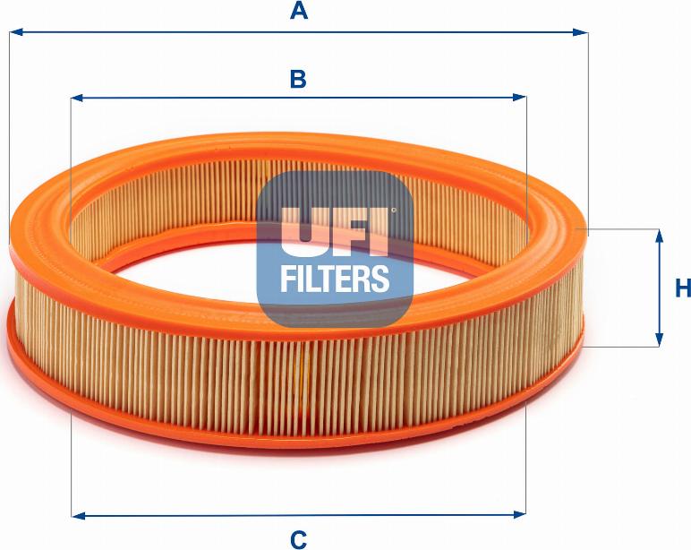 UFI 30.803.00 - Air Filter, engine autospares.lv