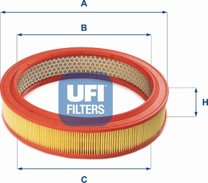 UFI 30.802.01 - Air Filter, engine autospares.lv